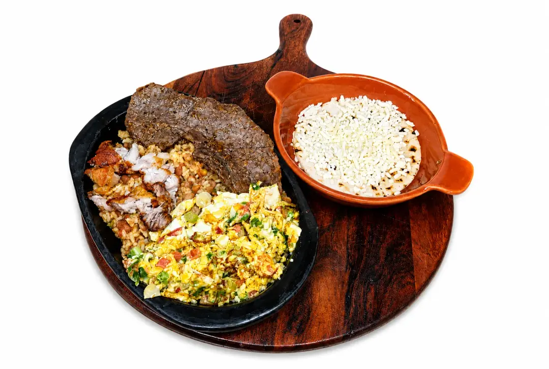 Calentado con carne